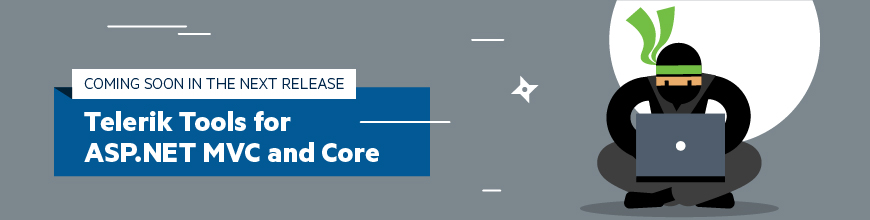 Sneak Peek Telerik ASP.NET MVC and Core Offerings in R1 2018_870x220