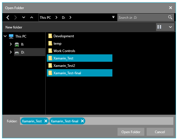 Telerik UI for WPF—Drive-Directory Filtering