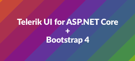 Telerik UI for ASP.NET Core + Bootstrap 4
