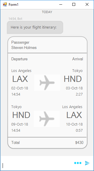 FlightCard Flight цard