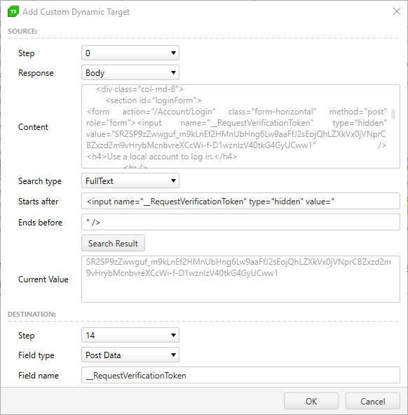 Adding Custom Dynamic Target - Test Studio Adding Custom Dynamic Target - Test Studio