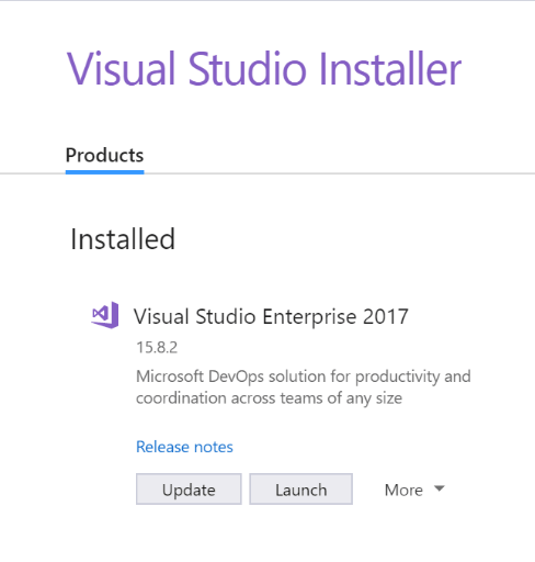 Visual Studio Installer