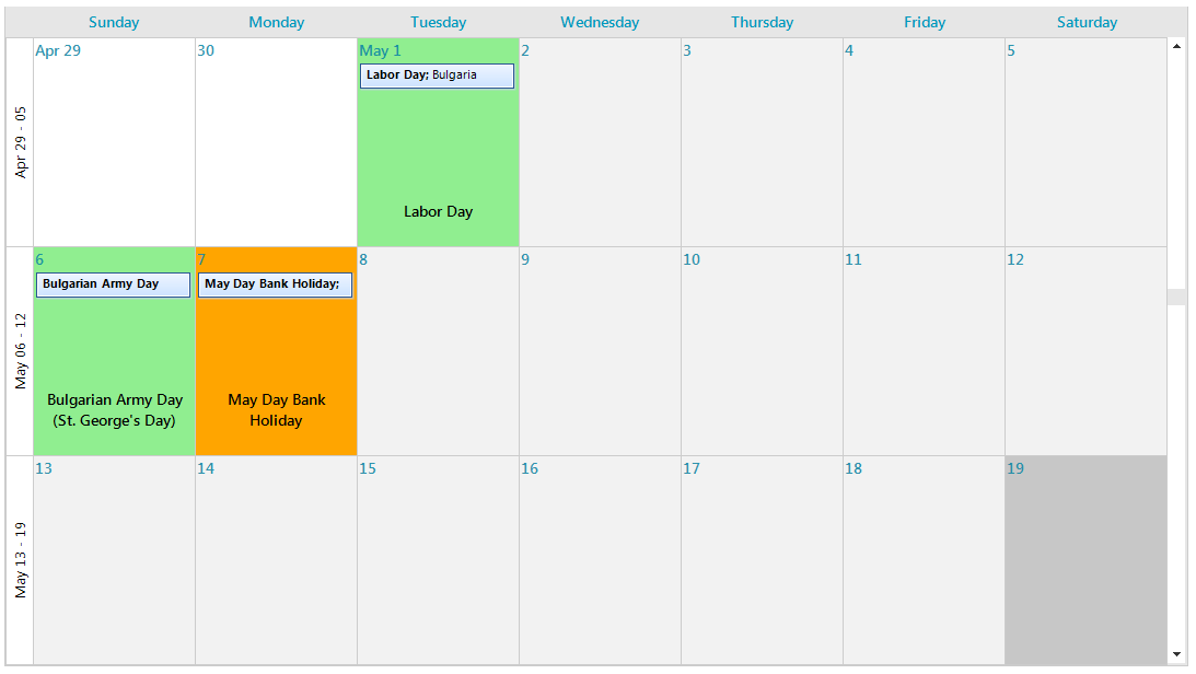 Plan Your Holidays with Telerik UI for WinForms Scheduler