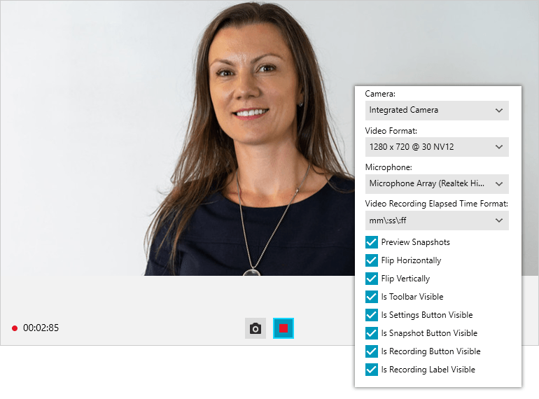 WebCam Extensive API WebCam Extensive API