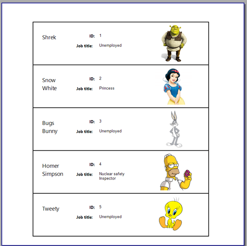 List of Employees List of Employees
