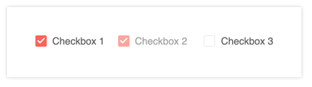 A set of Kendo UI checkbox components highlighting different states of a checkbox (checked, unchecked, disabled) styled with Kendo UI styles 