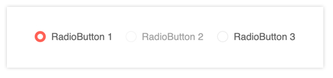 Showcase of radio buttons in various states (selected, not-selected, disabled) using one of the Kendo UI themes, Default