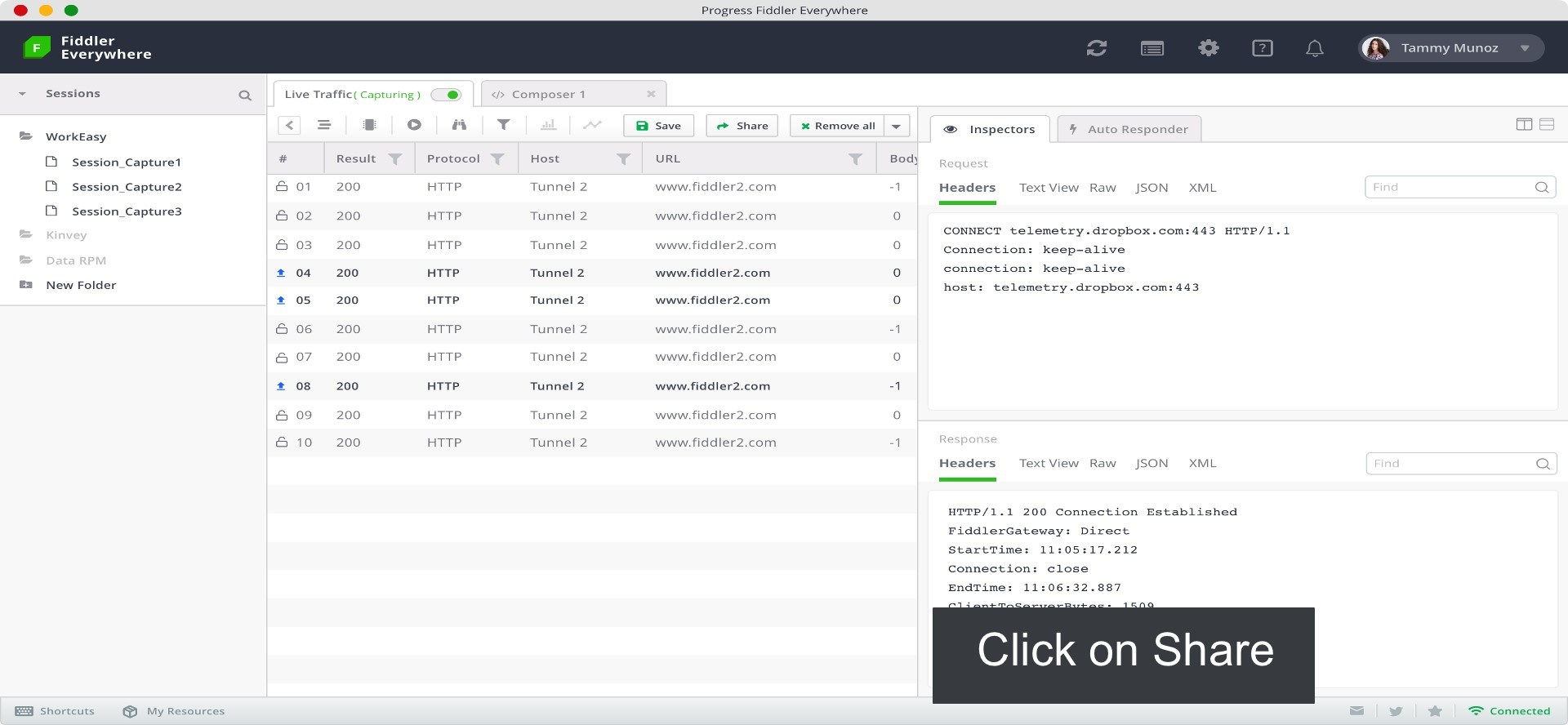 Fiddler Everywhere Share Sessions 1 Fiddler Everywhere Share Sessions 1