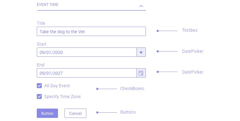 Kendo UI for Angular Form Guidelines