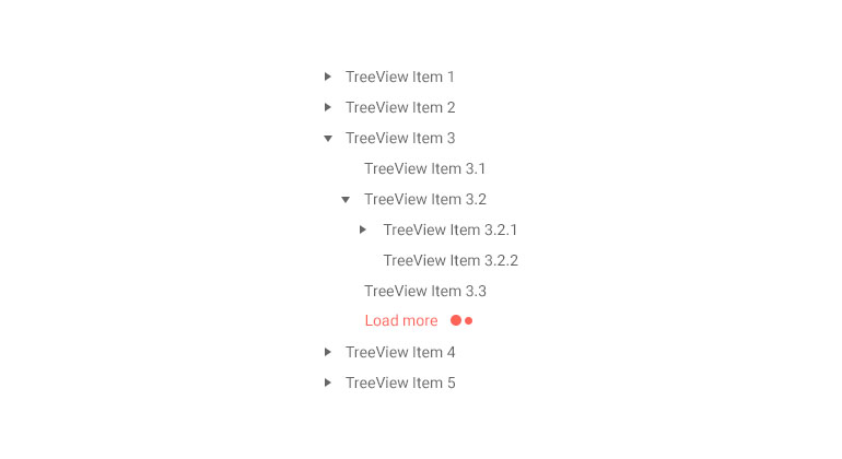 Kendo UI for Angular TreeView component with load more button