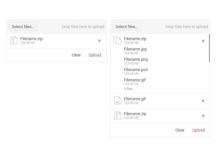 Kendo UI for Angular Upload Updated Design Kendo UI for Angular Upload Updated Design