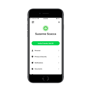 Cash App encourages users to “Invite Friends” and “Get $5” in return