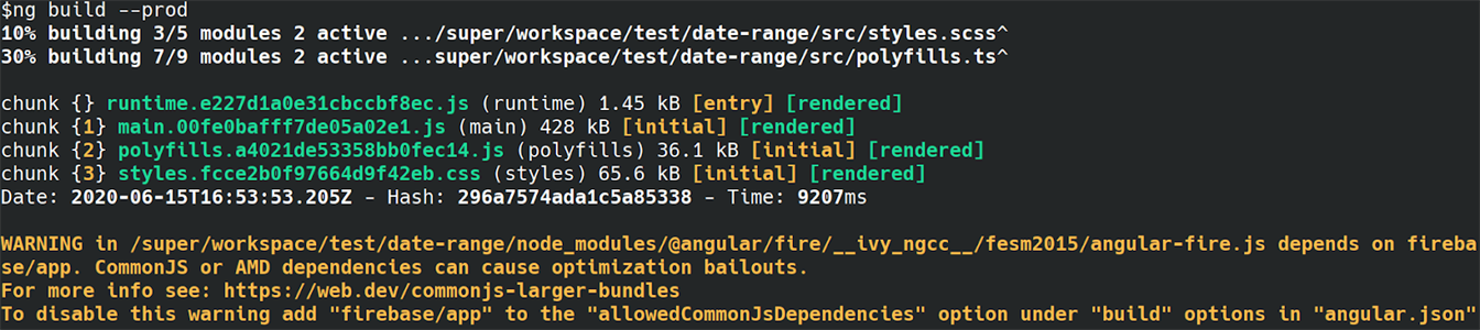 CommonJS or AMD dependencies can cause optimization bailouts.