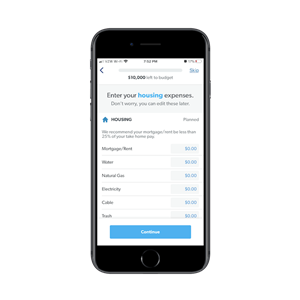 everydollar-categories EveryDollar takes users through the most common categories.
