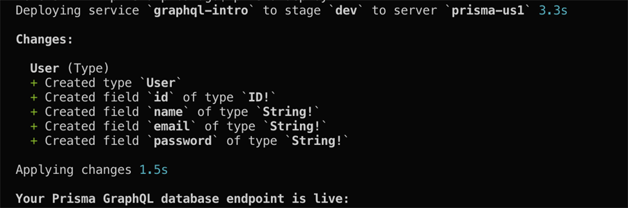 Prisma deploy - GraphQL