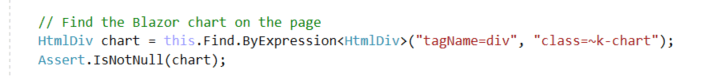 Code - Find Blazor Chart