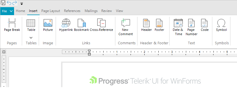 Telerik UI for WinForms Fluent Theme SVG Images First Example