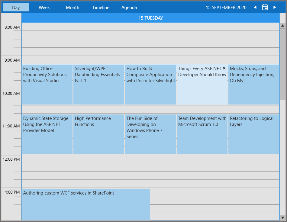 Telerik UI for WPF Office2019 Theme First Example