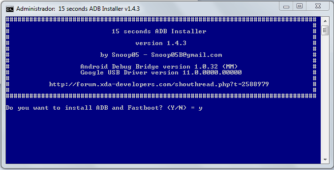 Do you want to install ADB and Fastboot?