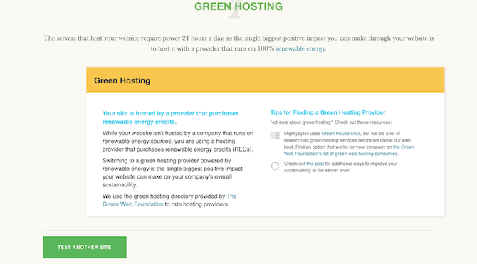 Ecograder provides tips for using green hosting providers that use renewable energy.