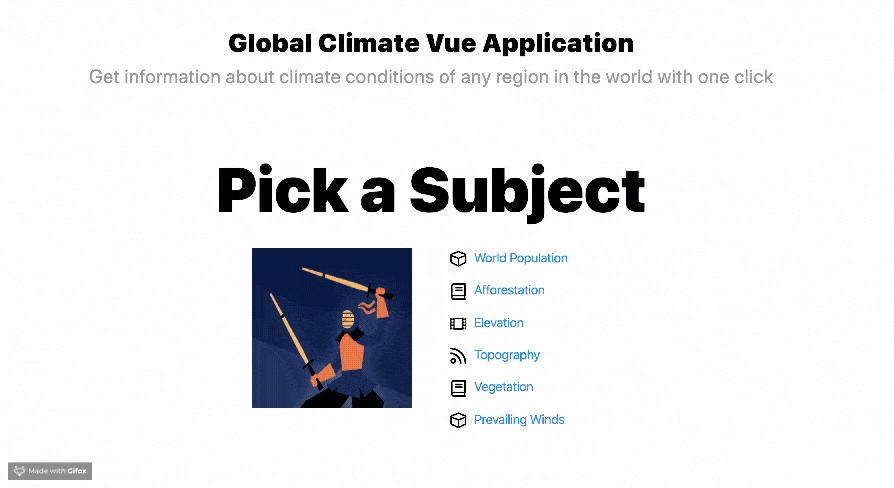 climate app working