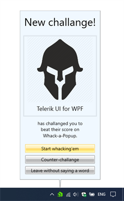 NotifyIcon Popup - Telerik UI for WPF NotifyIcon Popup - Telerik UI for WPF