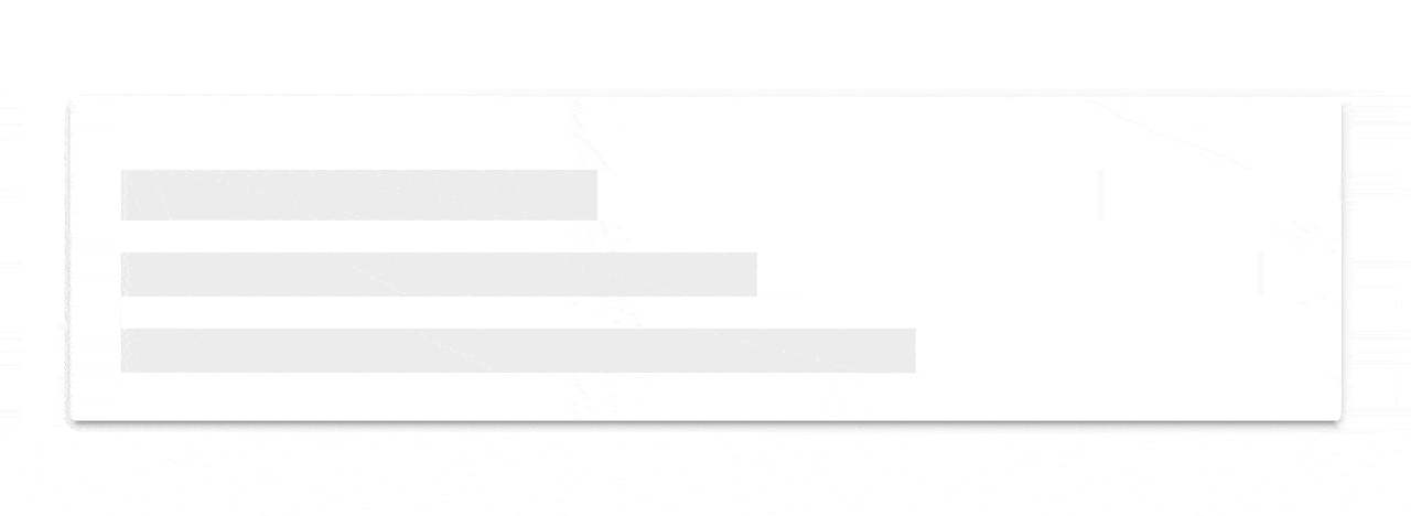 Three gray horizontal bars, reminiscent of lines of text, fade on and off, giving a sense of "loading."