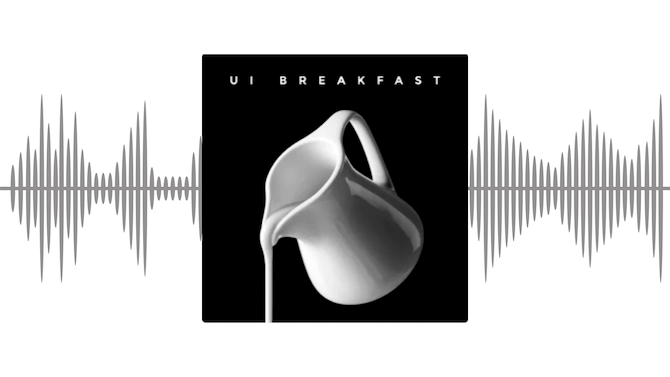 An overview of the UI breakfast podcast for anyone interested in learning more about UI, UX, product design, and marketing.
