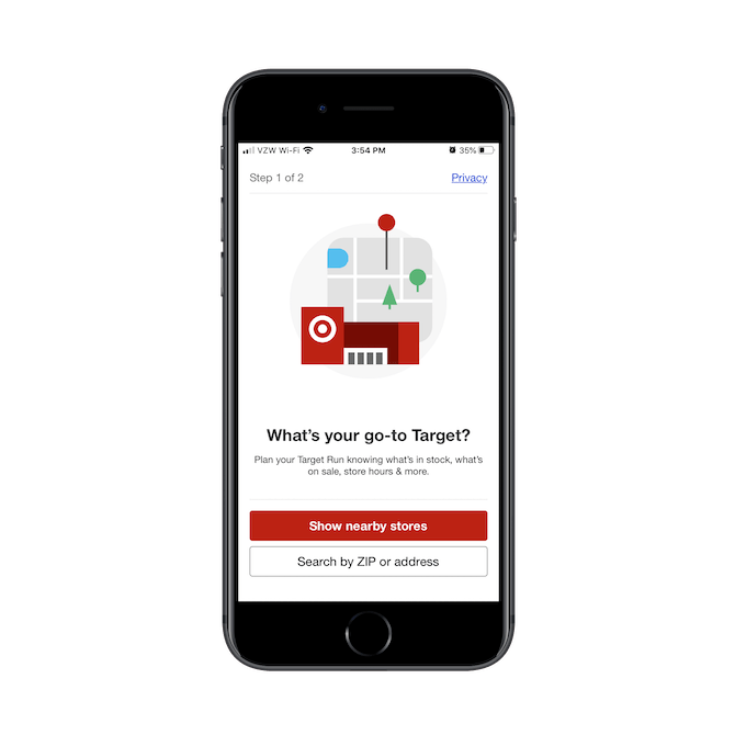 Target asks mobile app users ‘What’s your go-to Target?’ to help them shop online, in-store and buy-online-pickup-in-store.