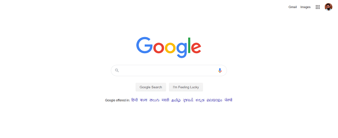 Google’s homepage