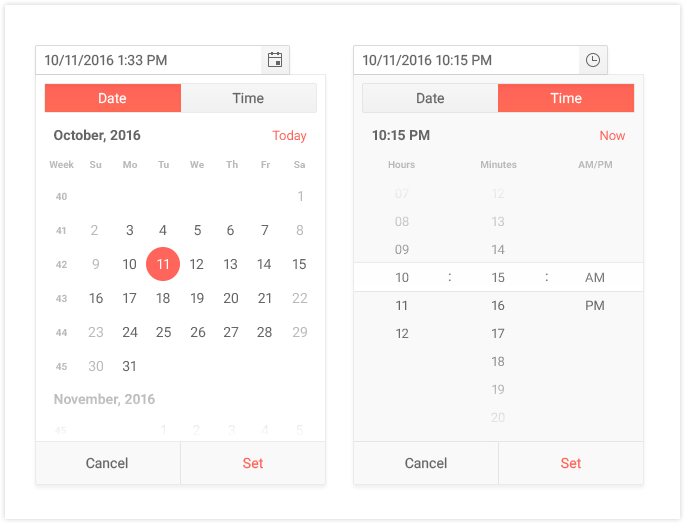 Kendo UI for Angular DateTimePicker Component