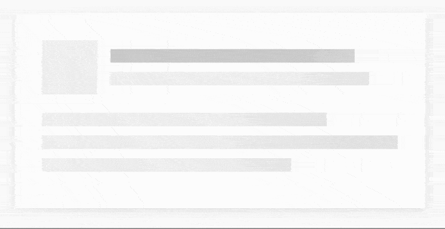 Vue Placeholder shows ghosted back wireframe-style layout with a shifting gray gradient to show it's loading