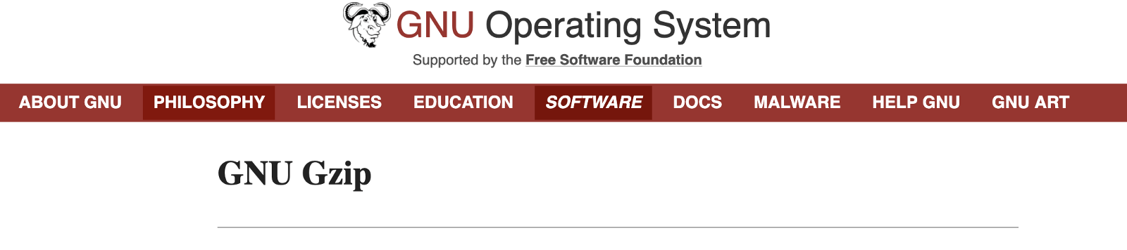 GNU Operating System - GNU Gzip page