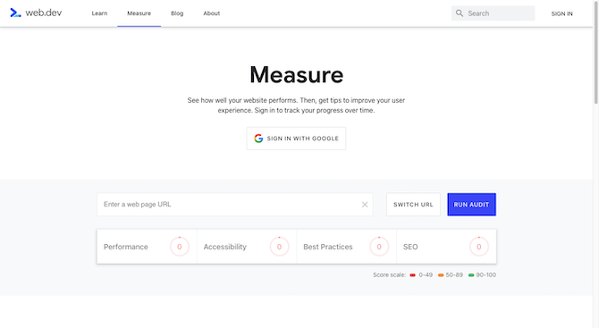 Google’s new web.dev tool will Measure “how well your website performs”. Users then “get tips to improve your user experience”. It works just like other Google tests, where you enter the web page URL and run the audit to see your results.