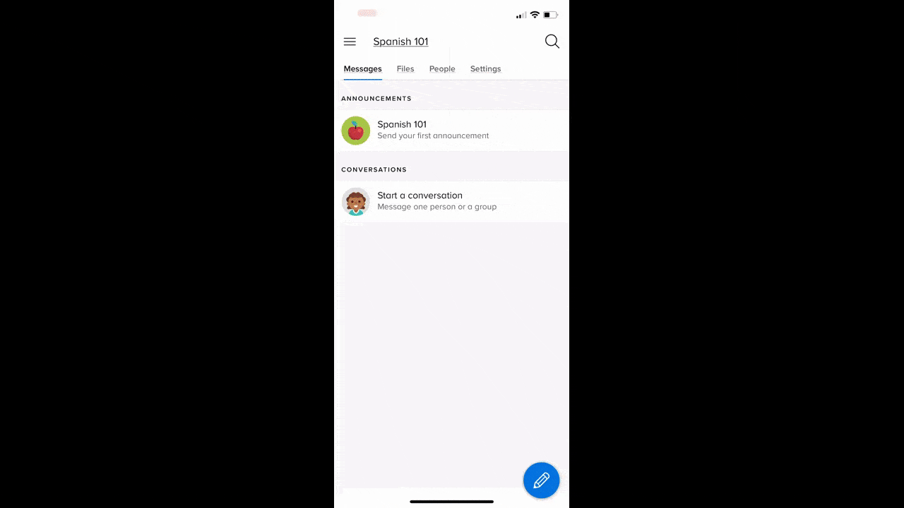 A GIF walk-through from the Remind mobile app. We see what a teacher does to create a message, send it to their class, add attachments, and schedule the message.