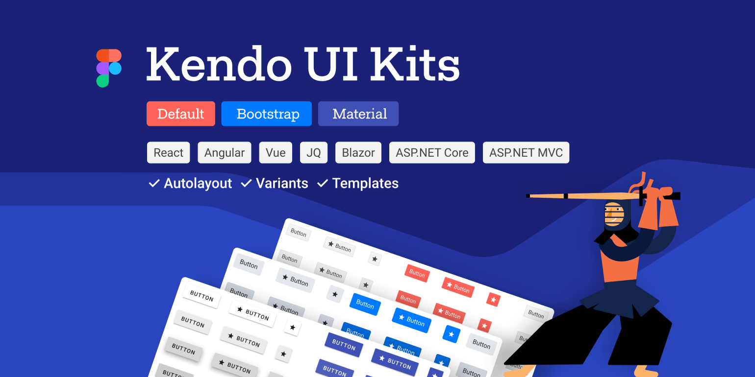 Telerik and Kendo UI Kits for Figma