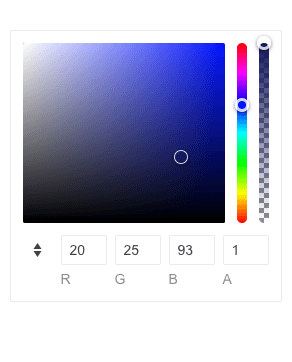 Telerik UI for Blazor Color Gradient Component
