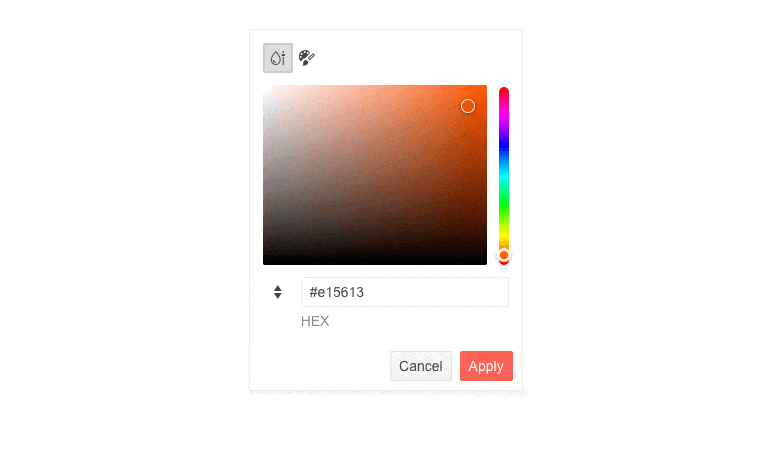 UI for ASP.NET MVC and UI for ASP.NET Core ColorPicker Component - Redesigned