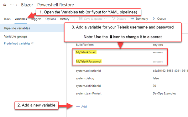 Azure Pipeline Secrets