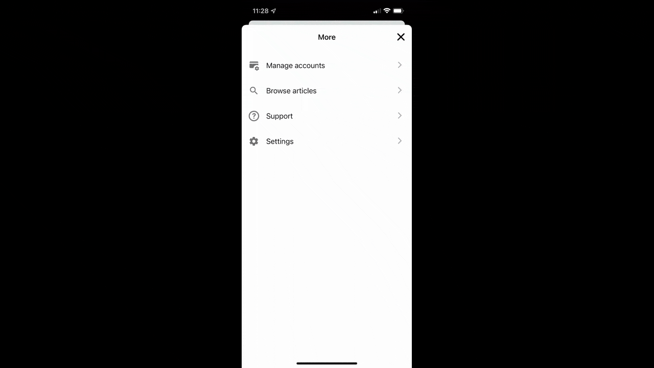 NerdWallet mobile app users will find a “Browse articles” option under settings. At the top of the page is a search form with the question “What do you wanna know?”