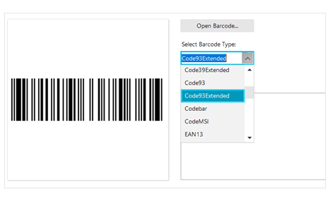 Bar Code Reader Control