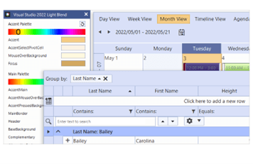 WinForms Visual Studio 2022 Theme - color blending support