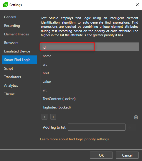 Creation of Find Expressions