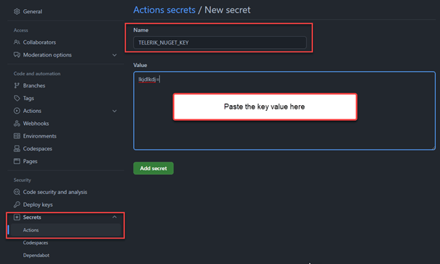 GitHub Actions Secret