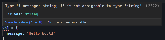 TypeScript - value is not assignable error