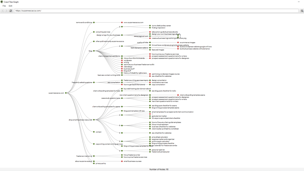 Within the Screaming Frog SEO Spider desktop app, users can generate a visualization of their website sitemap.