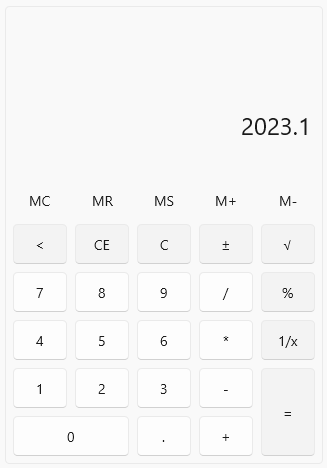 Clean looking calculator app