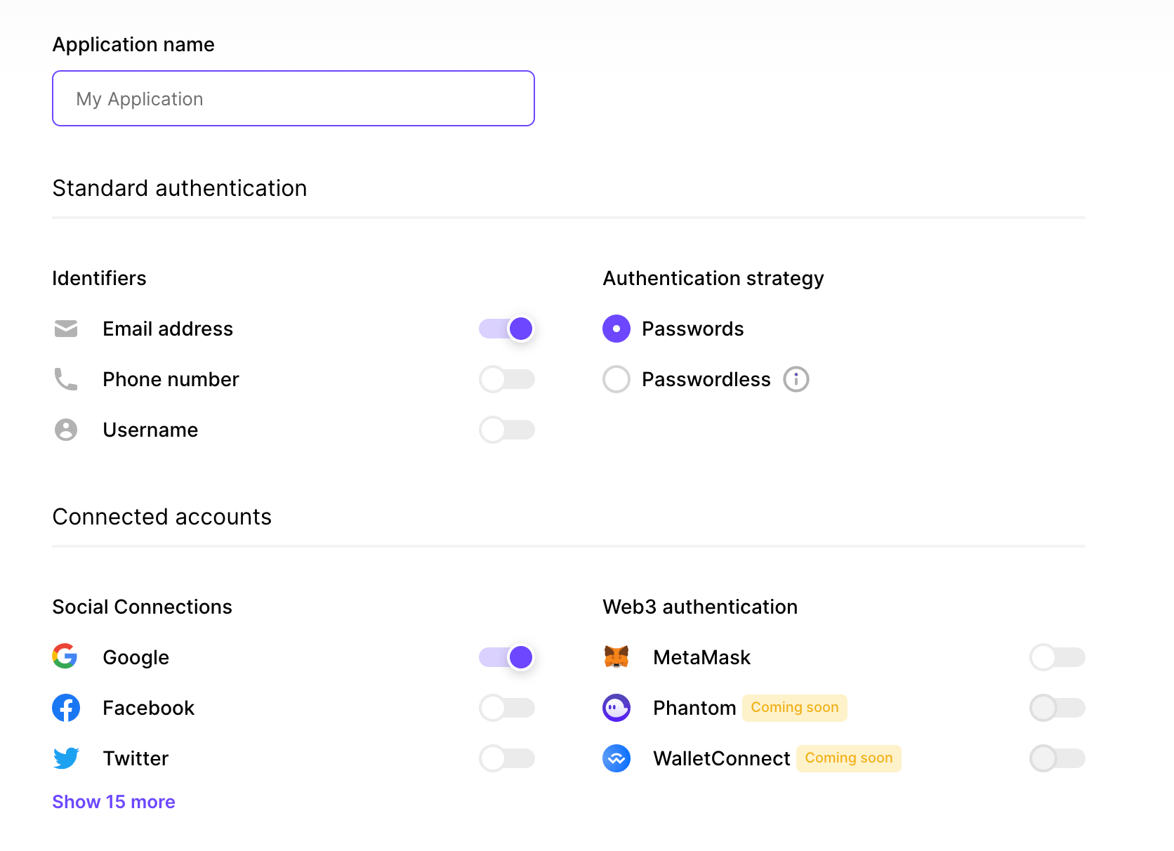 Create Clerk application