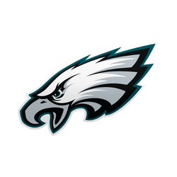 The logo for the Philadelphia Eagles is a mascot logo. There are no words, only the illustration of a screaming eagle.