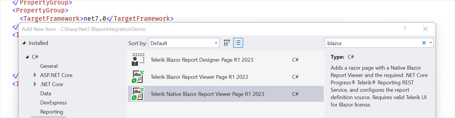 Native Blazor Report Viewer Blazor integration